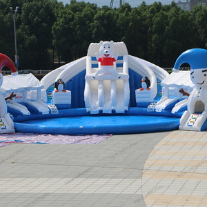 TOPAR Kids China Air Outdoor Fun Jump Jumper Inflatable Combo Adult Bouncer Pvc Castle Bounce House And Water Slide Party Rental