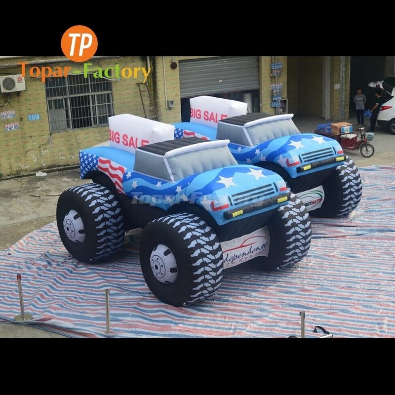 Inflatable Sports Truck Event Advertising Decoration Inflatable Jeep Car With Big Wheels