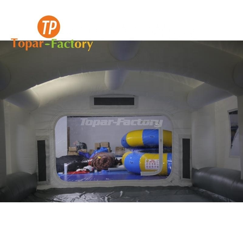 TOPAR Inflatable Paint Booth 9x5x3mH with Blowers Professional Inflatable Spray Booth Portable Car Painting Booth Tent