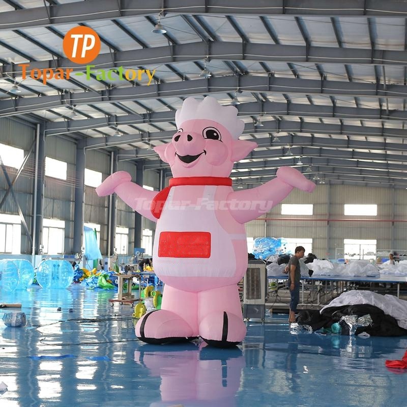 High Quality Pink Balloon Bbq Goods Giant Inflatable Pig For Advertising