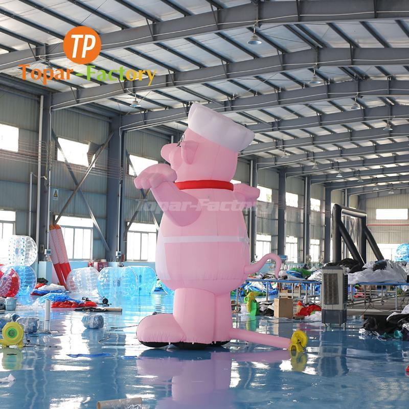 High Quality Pink Balloon Bbq Goods Giant Inflatable Pig For Advertising