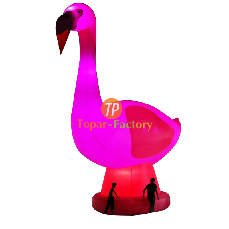 Large Decorative Animals Cartoon Inflatable Flamingo Model Balloon For Carnival Float Parade