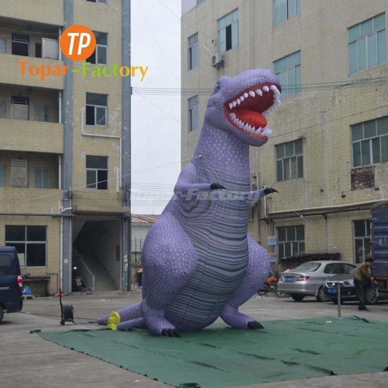 Topar-Factory Giant inflatable Carnival Animal Inflatable Dinosaur Large Dinosaur Sculptures T-Rex Advancing Model For Sale