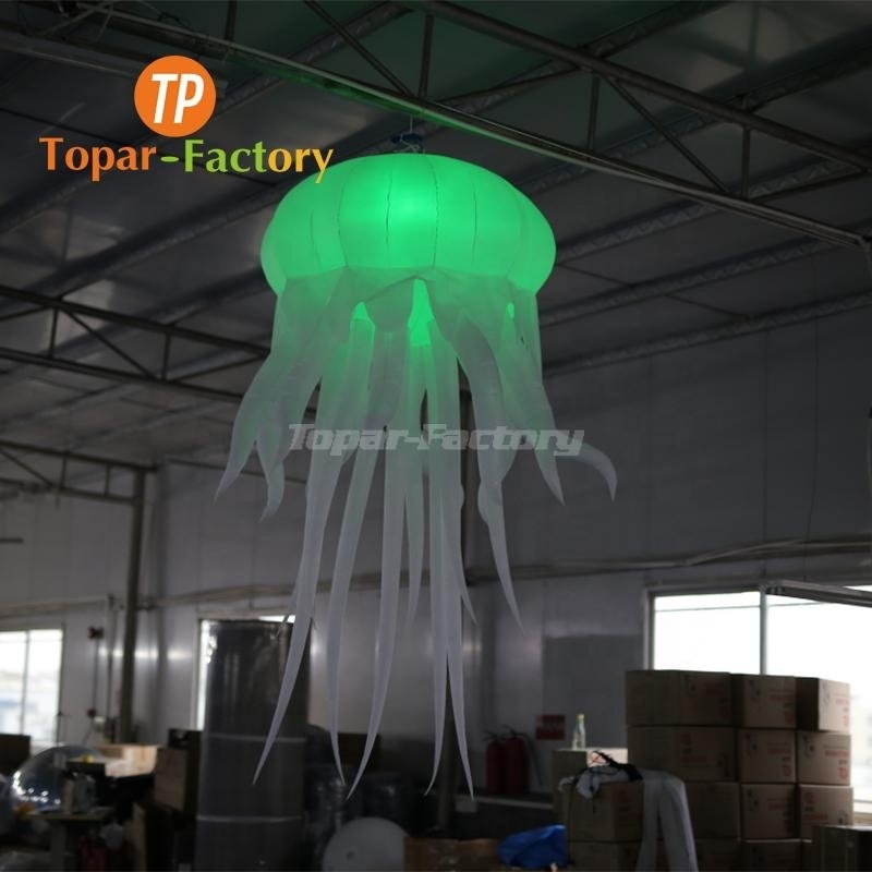 Giant Inflatable High Quality Shape Advertising Light Hanging Led Inflatable Jellyfish For Decoration