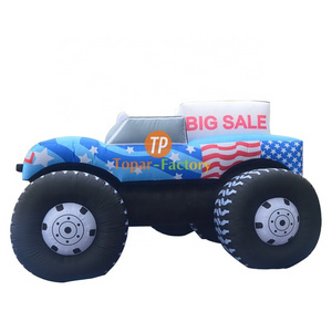 Inflatable Sports Truck Event Advertising Decoration Inflatable Jeep Car With Big Wheels