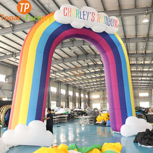 High Quality Best Price Colorful Inflatable Round Arch Outdoor Event Advertising Inflatable Rainbow Arch