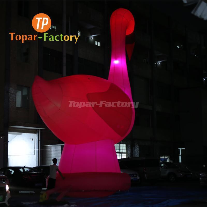 Large Decorative Animals Cartoon Inflatable Flamingo Model Balloon For Carnival Float Parade