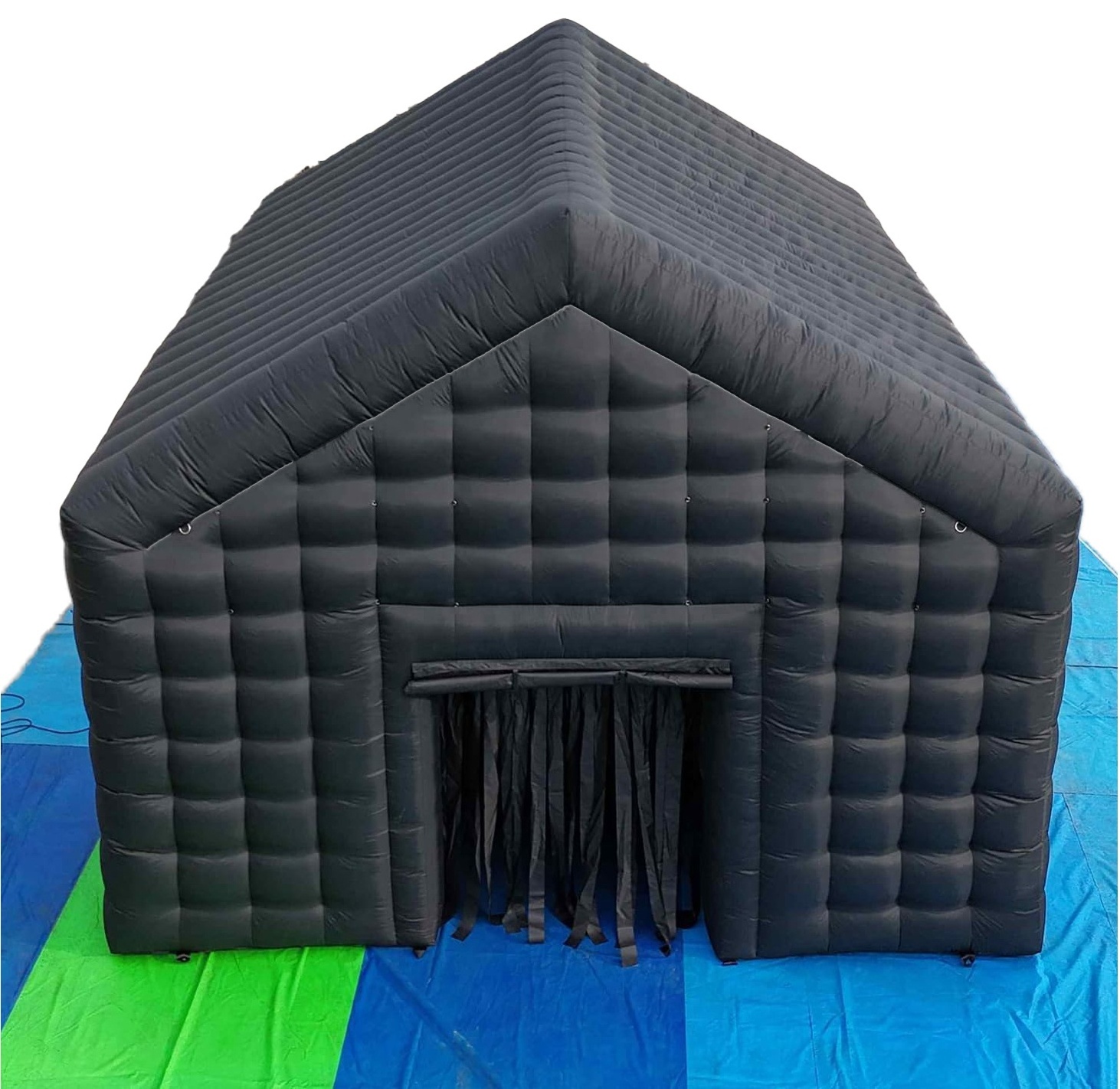 Large Backyard Black Inflatable Disco Tent Trade Blow Up Pvc Inflatable Nightclub With Disco Dj Stage Lights Ball