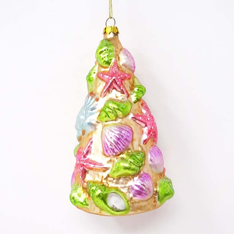 Factory wholesale christmas tree stained ornaments yellow tyrannosaurus pendant