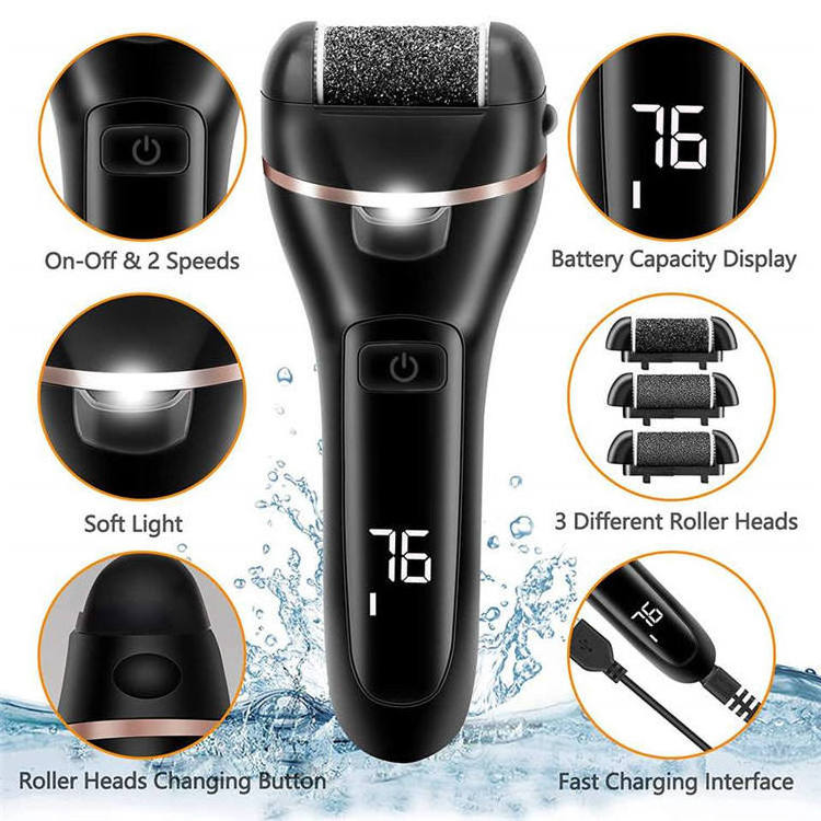 Rechargeable Electric Feet Callus Removers Pedicure File Tool Foot Grinder Electric Callus Remover For Feet Care