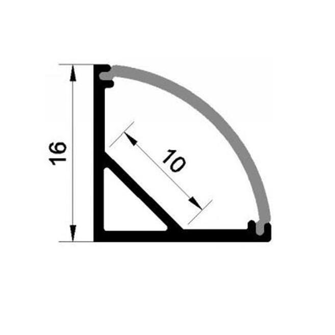 Ready to ship corner aluminum led profile factory directly sale for led strip channel housing