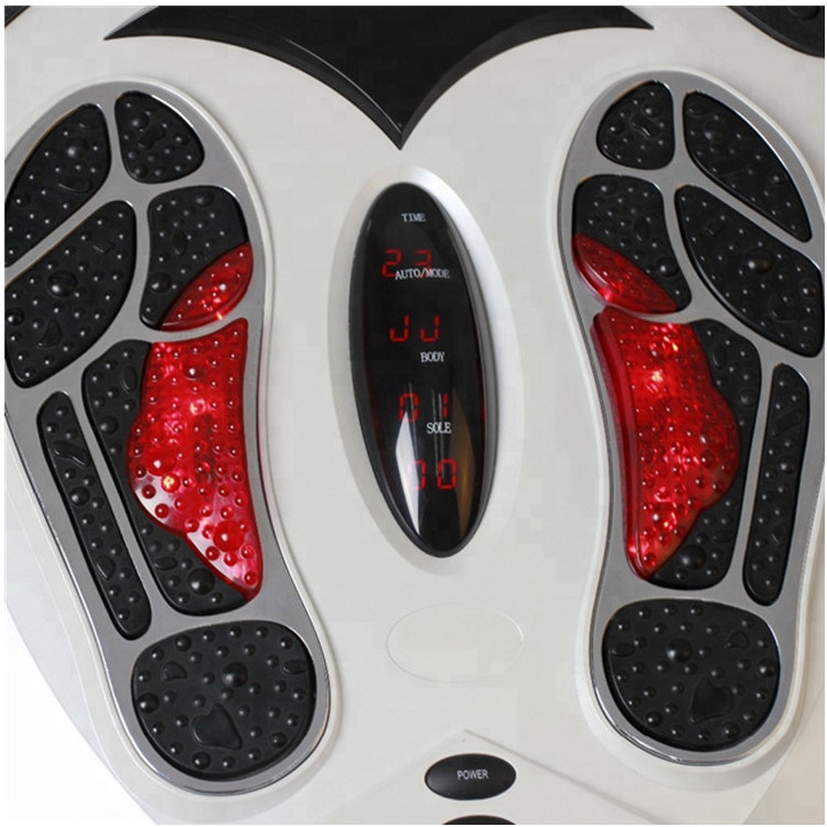 Electric Remote Control Japanese Foot Job Massager Muscle Stimulator Tens Leg Calf Spa Pad Machine Ems Foot Massager With Heat