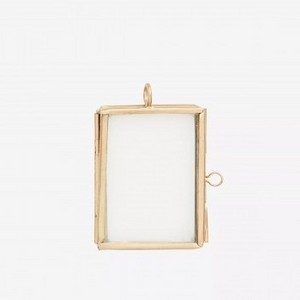 Desktop square different sizes Handmade photo frame transparent glass metal photo frame