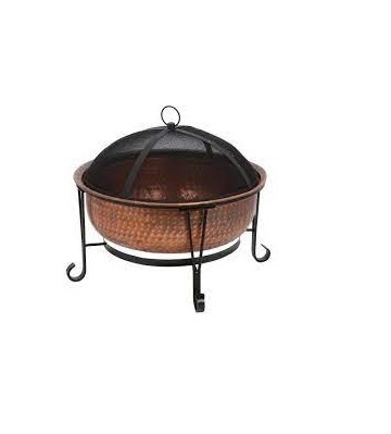 Large Round metal Outdoor fire pit bowl Wood Burning firepit camping