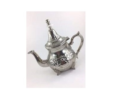 Luxury Morocco  Coffee and Tea Pot Set High Quality Metal with Diamond Pattern Teapot for Travel or Home Use