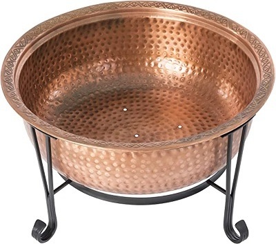 Large Round metal Outdoor fire pit bowl Wood Burning firepit camping