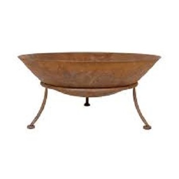 Large Round metal Outdoor fire pit bowl Wood Burning firepit camping