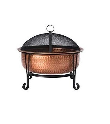 Large Round metal Outdoor fire pit bowl Wood Burning firepit camping