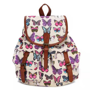 USB Charging Oilcloth Canvas Backpack Bag School College Backpacks Laptop Bag Wholesale Waterproof For Girl Softback