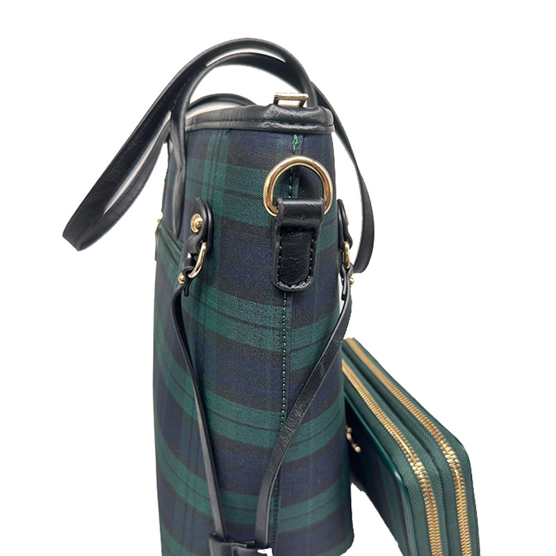 England Style Plaid Tote Bags For Women Luxury Designer Handbag And Purse tartan bag