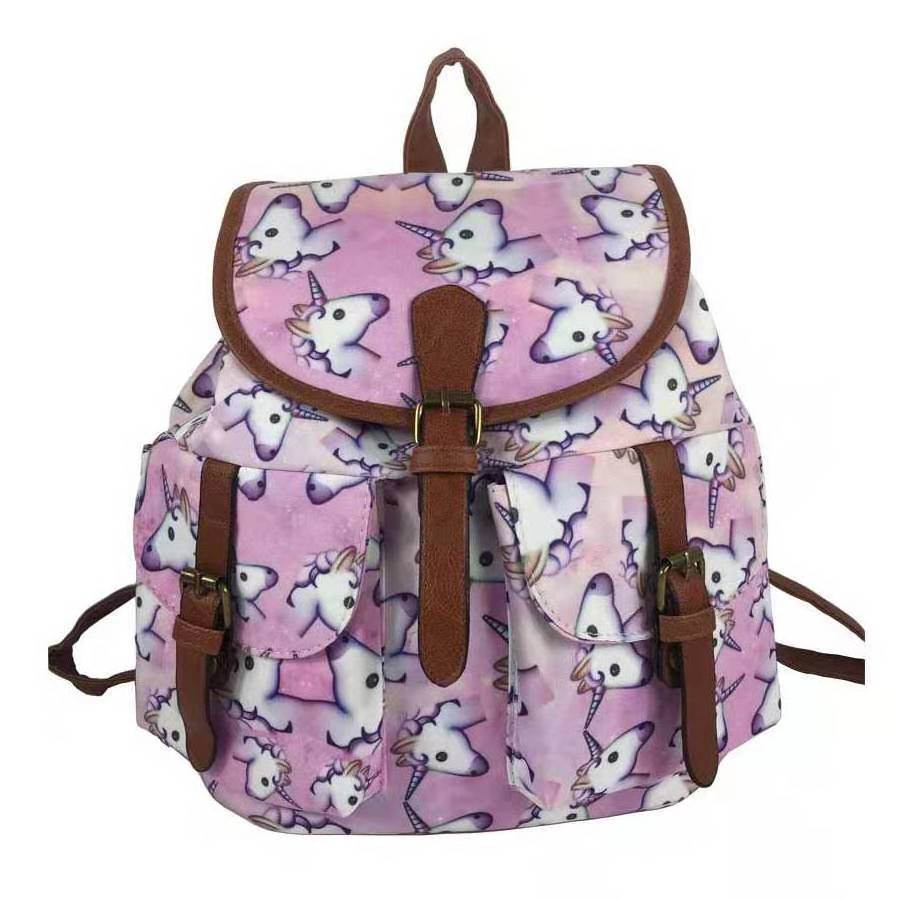 USB Charging Oilcloth Canvas Backpack Bag School College Backpacks Laptop Bag Wholesale Waterproof For Girl Softback