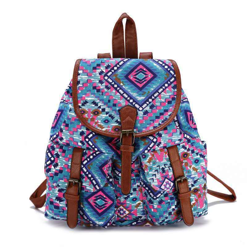 USB Charging Oilcloth Canvas Backpack Bag School College Backpacks Laptop Bag Wholesale Waterproof For Girl Softback