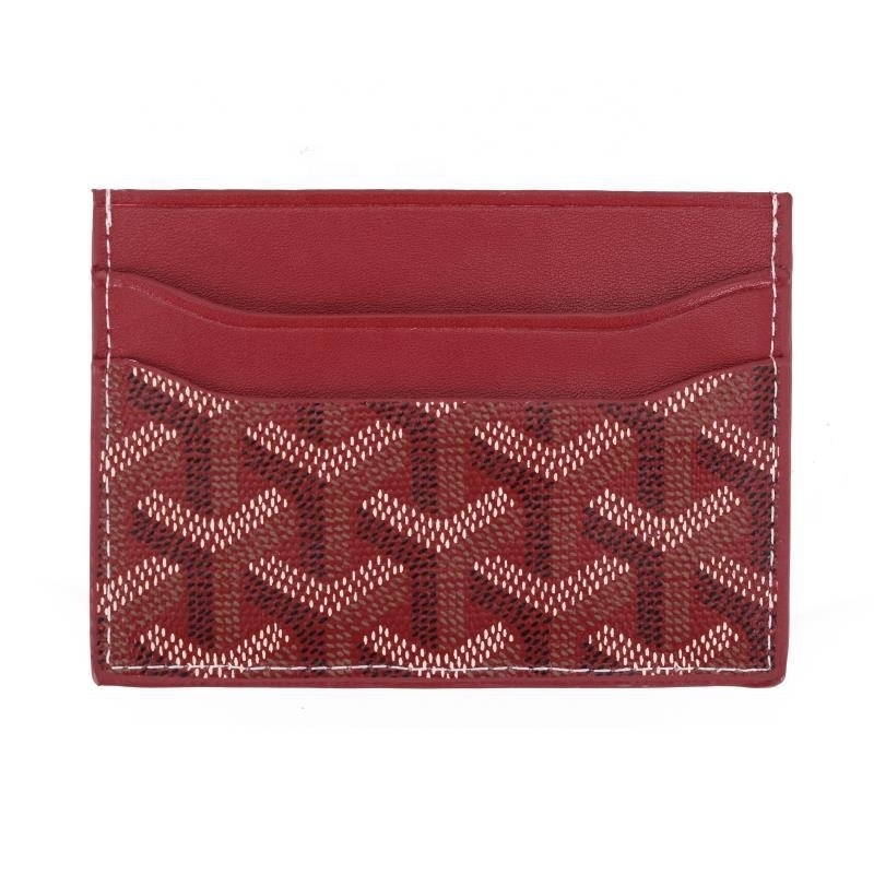 New two sides insert custom embossed logo pu leather credit name card ID business bus luxury card holder