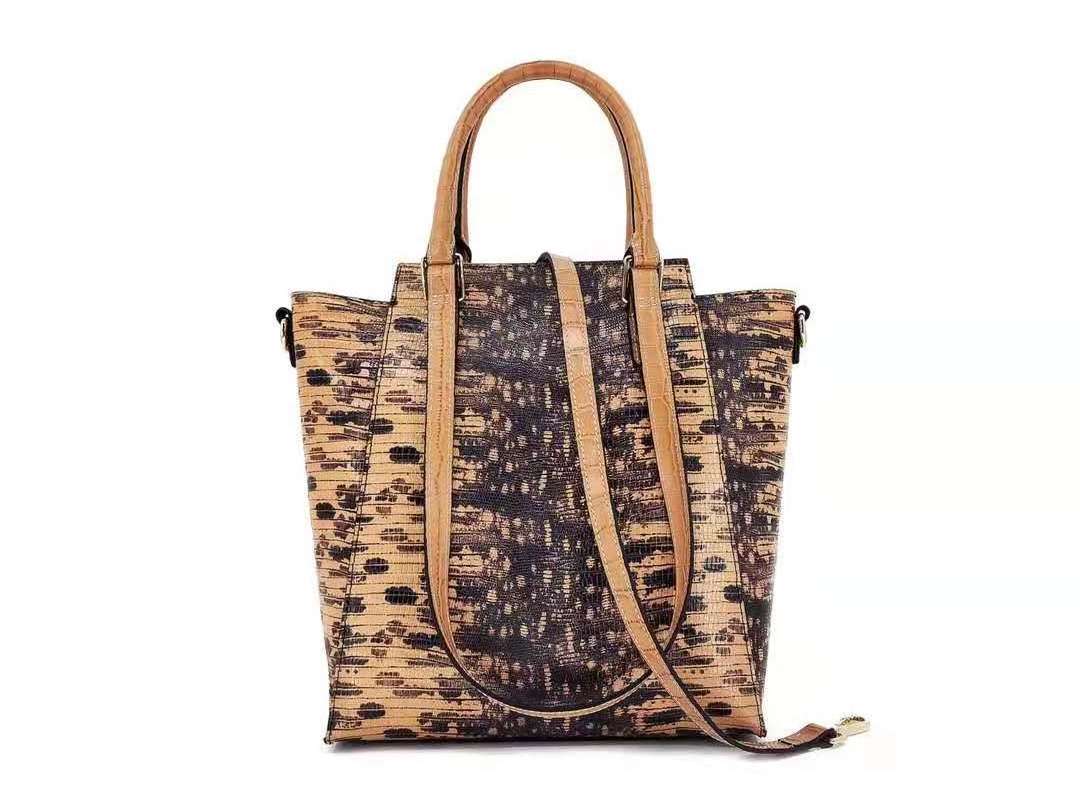 New Genuine Fancy Leather Handbags For Women Snake Pattern Real Leather Women Shoulder Bags