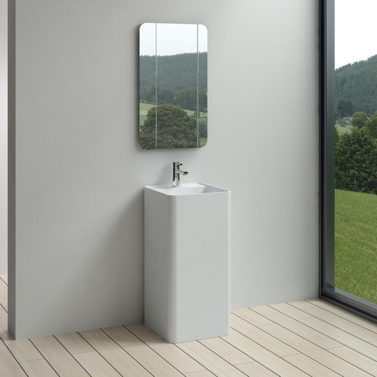 New Style Poly Stone Sink,Bathroom Freestanding Hand Wash Basin PW57