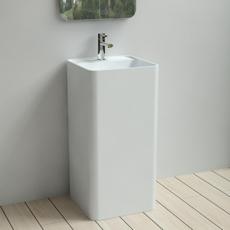 New Style Poly Stone Sink,Bathroom Freestanding Hand Wash Basin PW57