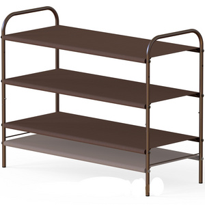 Simple Houseware 3-Tier Shoe Rack Storage Organizer, Bronze