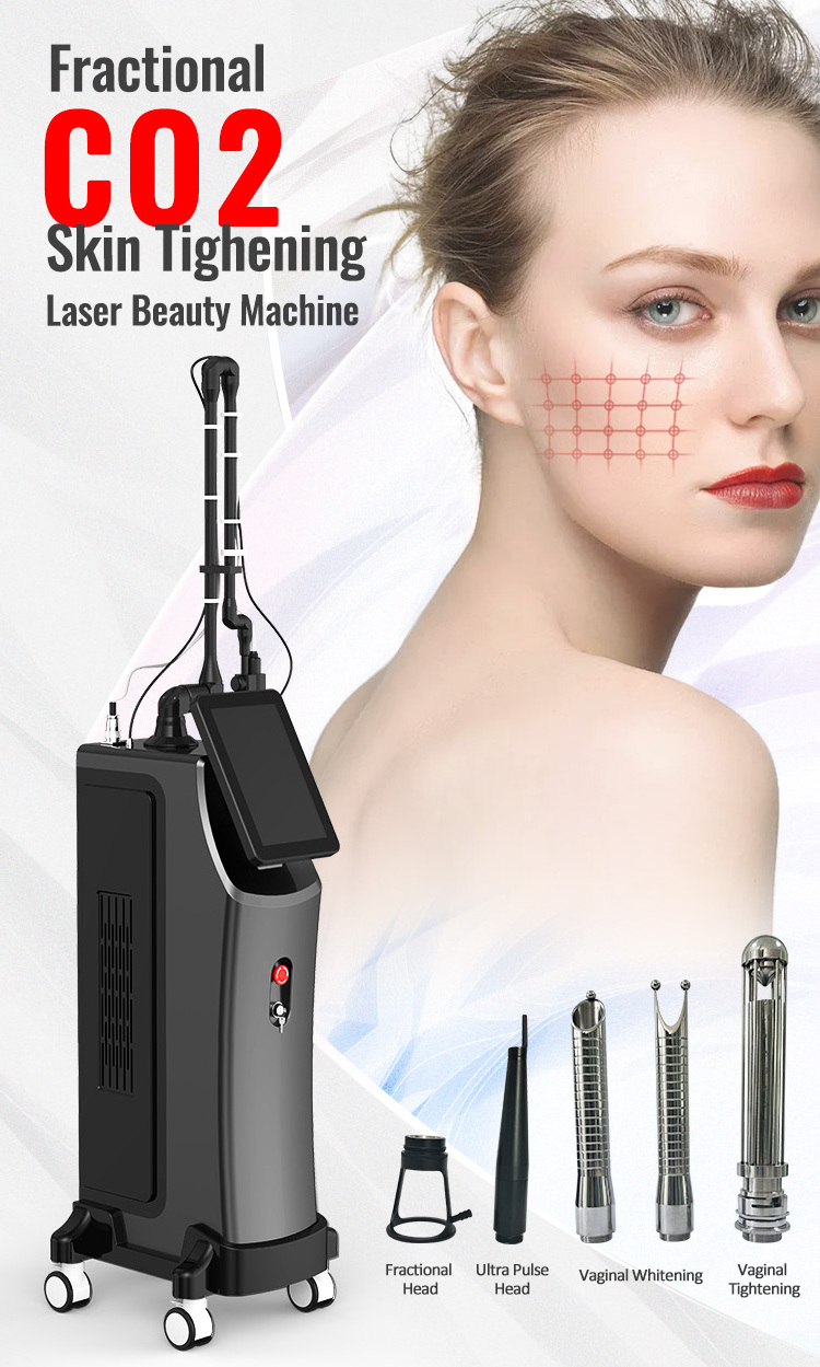 10600nm co2 fractional laser skin resurfacing rejuvenation wart removal skin scar removal vaginal tightening machine