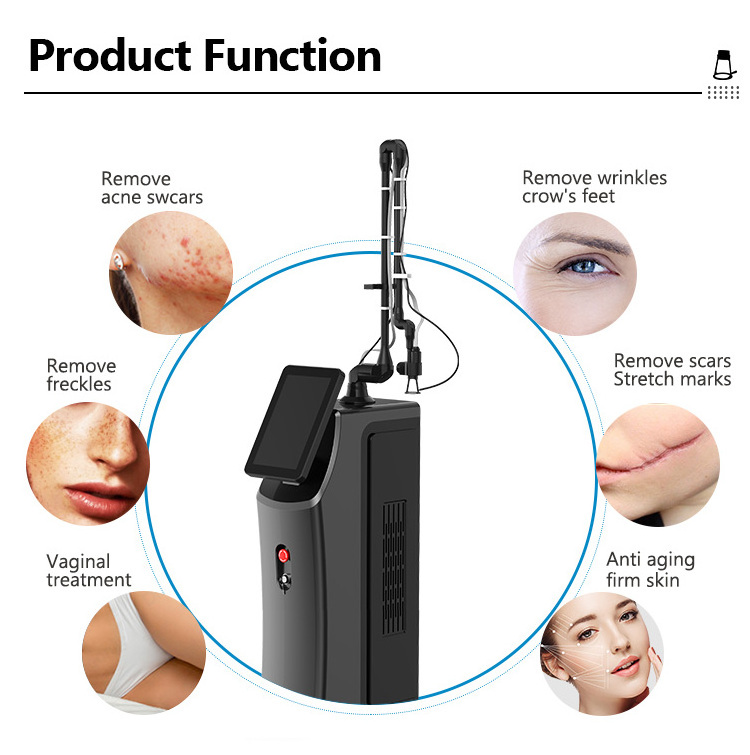 10600nm co2 fractional laser skin resurfacing rejuvenation wart removal skin scar removal vaginal tightening machine