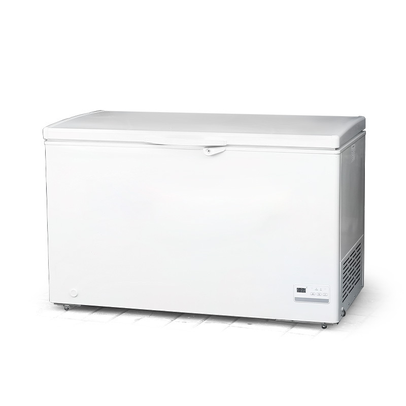 2024 Best selling deep fridge single door fridge shop use deep chest freezer electric freezer with lock Single temperature