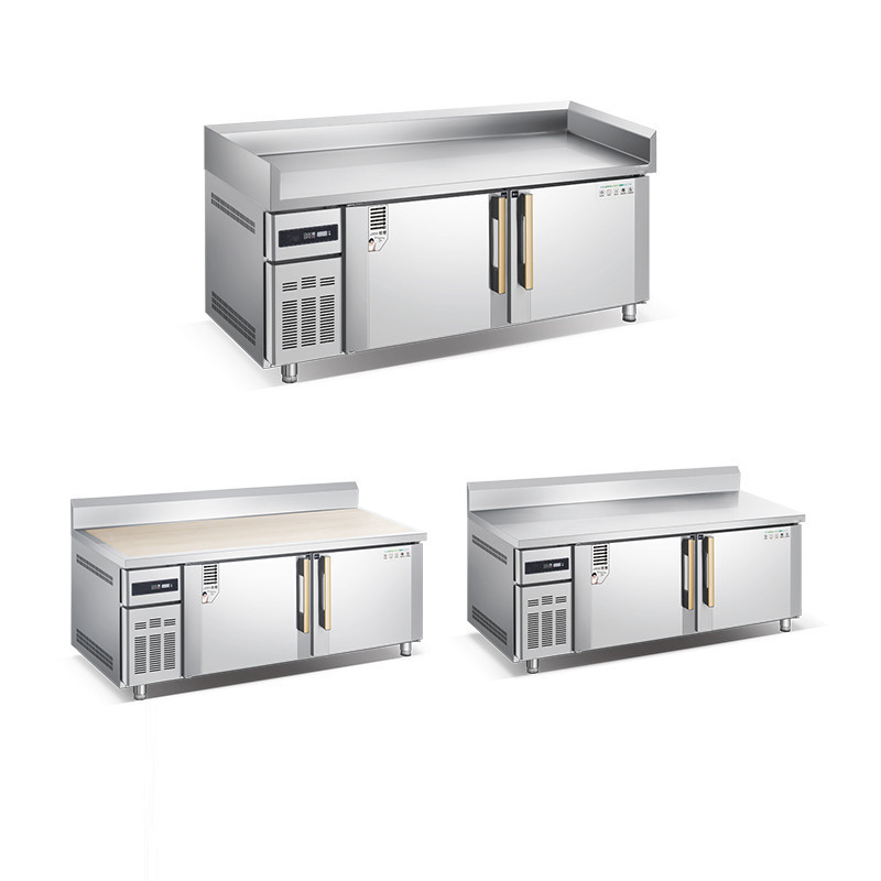 Focus on New Style under counter refrigerator Fridge Stainless Steel Workbench Freezer refrigerator undercounter freezer