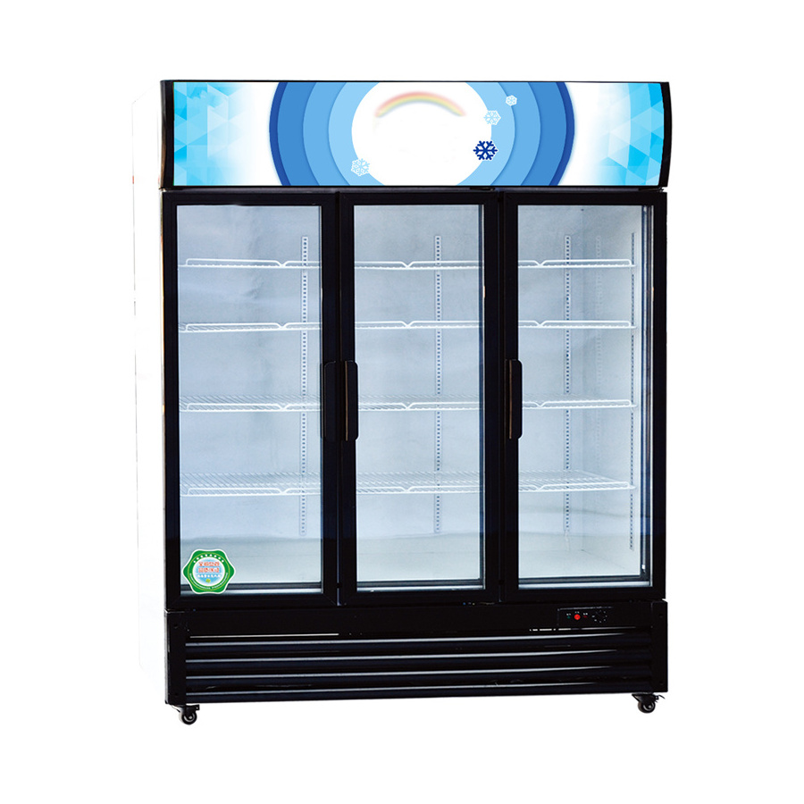 Brand New upright beverage refrigerator Best Price beverage vertical display freezers Cheap supermarket display cooler for Shop