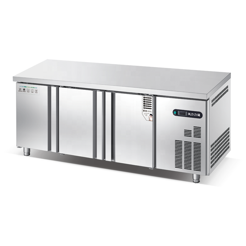 Commercial Under Counter Freezer Stainless Steel Fridge workbench chiller refrigerator