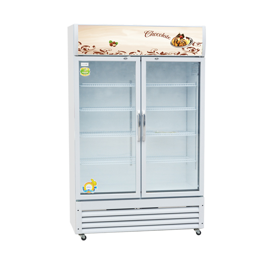 Brand New upright beverage refrigerator Best Price beverage vertical display freezers Cheap supermarket display cooler for Shop