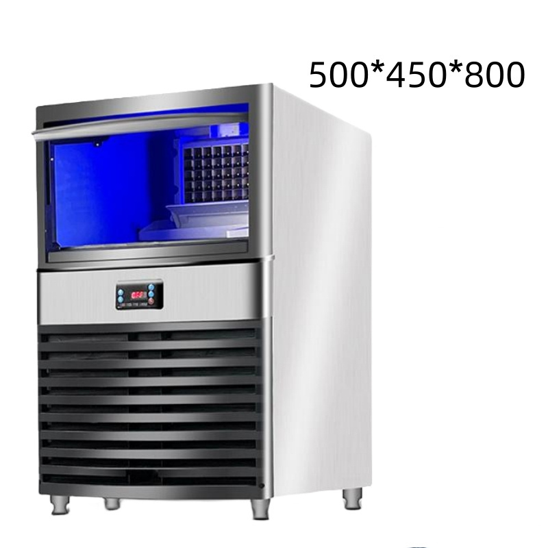 Stainless Steel Commercial Ice Maker Milk Tea Shop Fully Automatic Large Cube Ice Block maker ice Machine