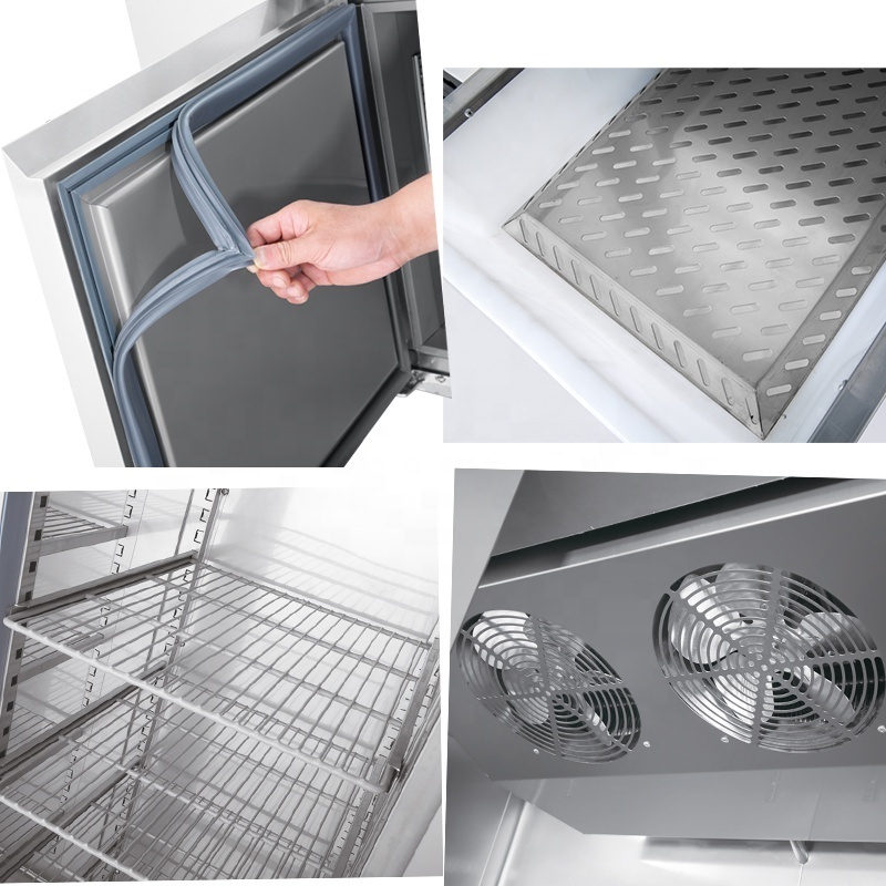 Commercial Under Counter Freezer Stainless Steel Fridge workbench chiller refrigerator