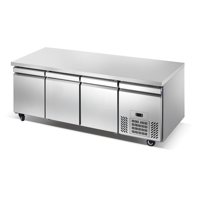 Commercial Under Counter Freezer Stainless Steel Fridge workbench chiller refrigerator