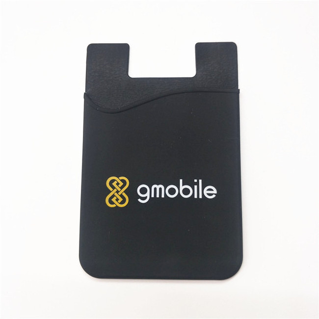 small order qty giveaway items new gift promotion sticky phone card holder silicone with printing logo