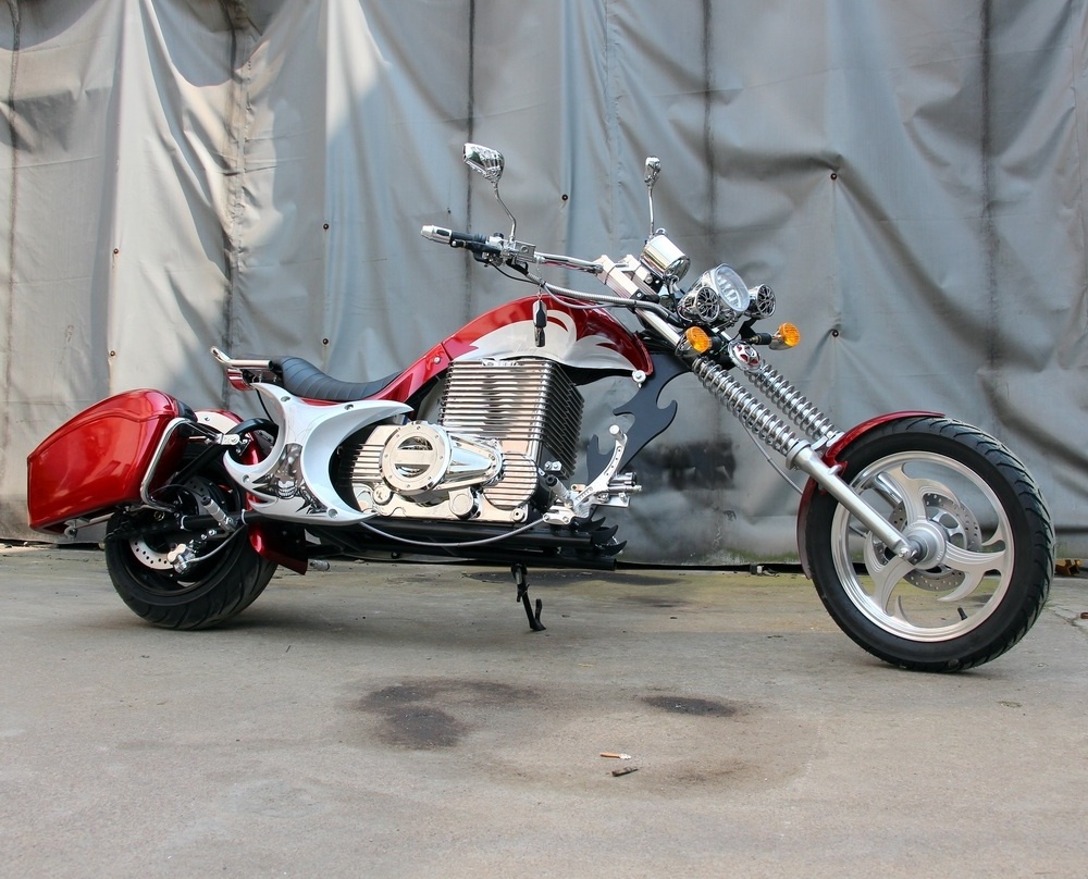 New design high Speed Adult Electric Motorcycle 3000W 72V chopper bike For Sale