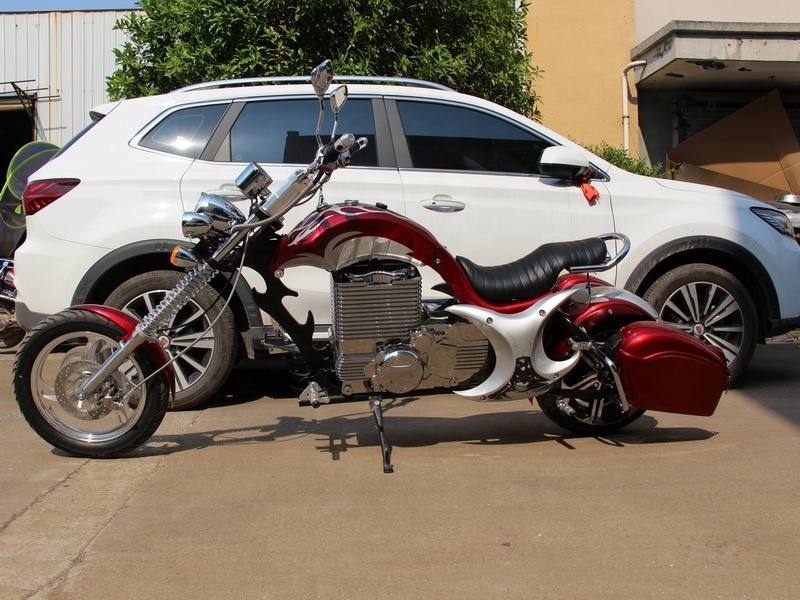 New design high Speed Adult Electric Motorcycle 3000W 72V chopper bike For Sale