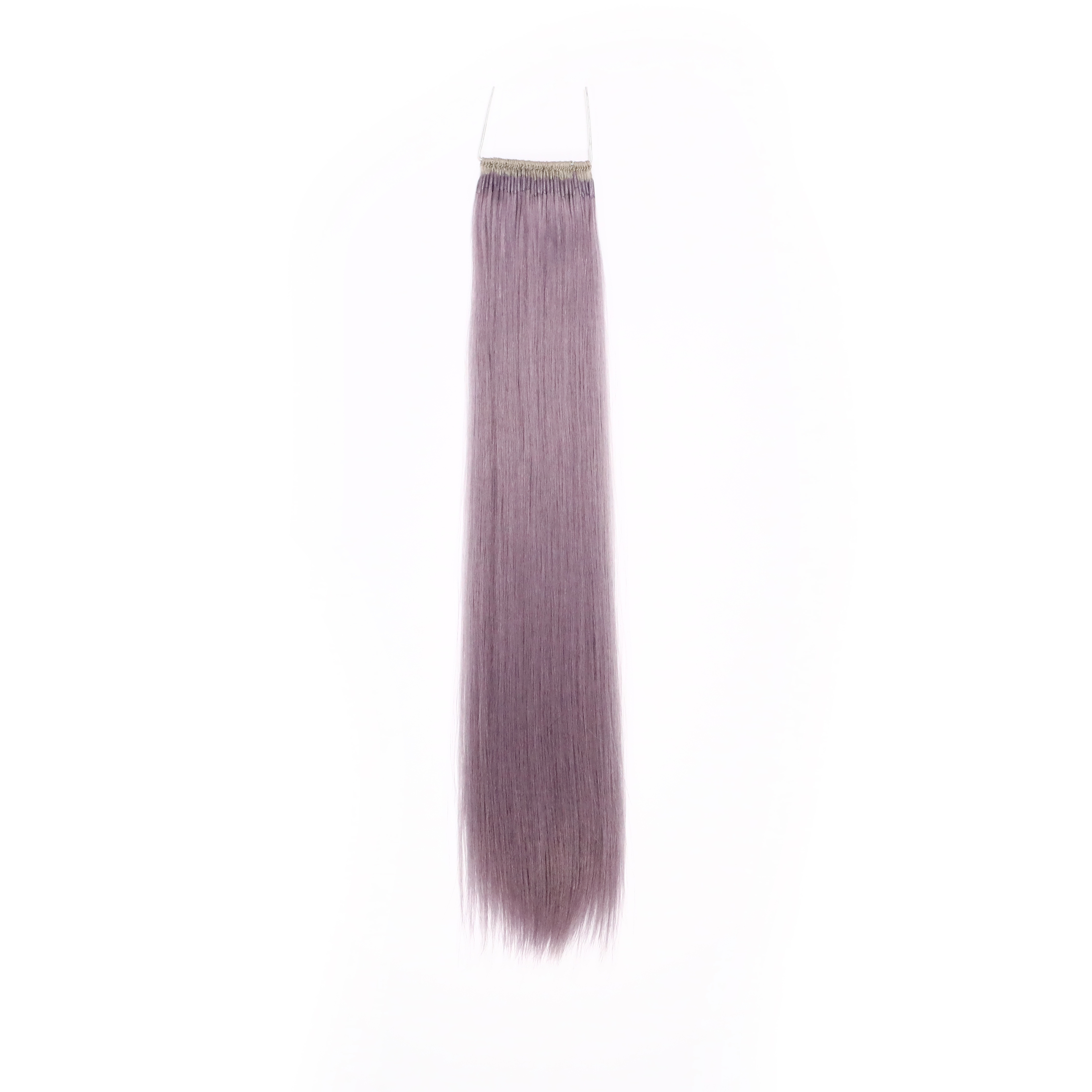 Virgin hair material 100% human hair extension product wholesale 8''-30'' beautiful purple color knot thread hair extension wigs