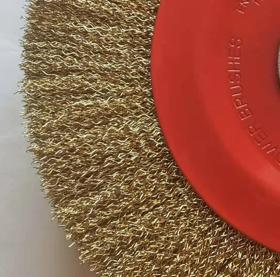 Esaputti Industrial Circular Brush Cleaning Flat Brush Wheel Stainless Steel Wire Wheel Brush