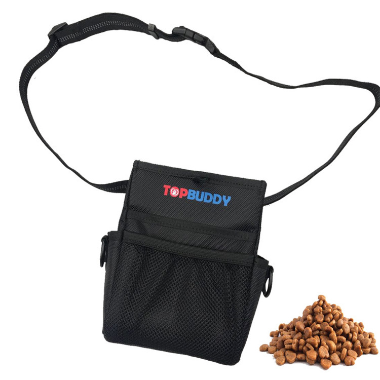 Customized color Black pet dog treat pouch with strong Magnetic Closure