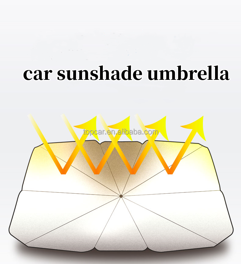 Custom Foldable UV Proof Heat Protection Universal Various Size Car Window Sunshades Umbrella for Trucks