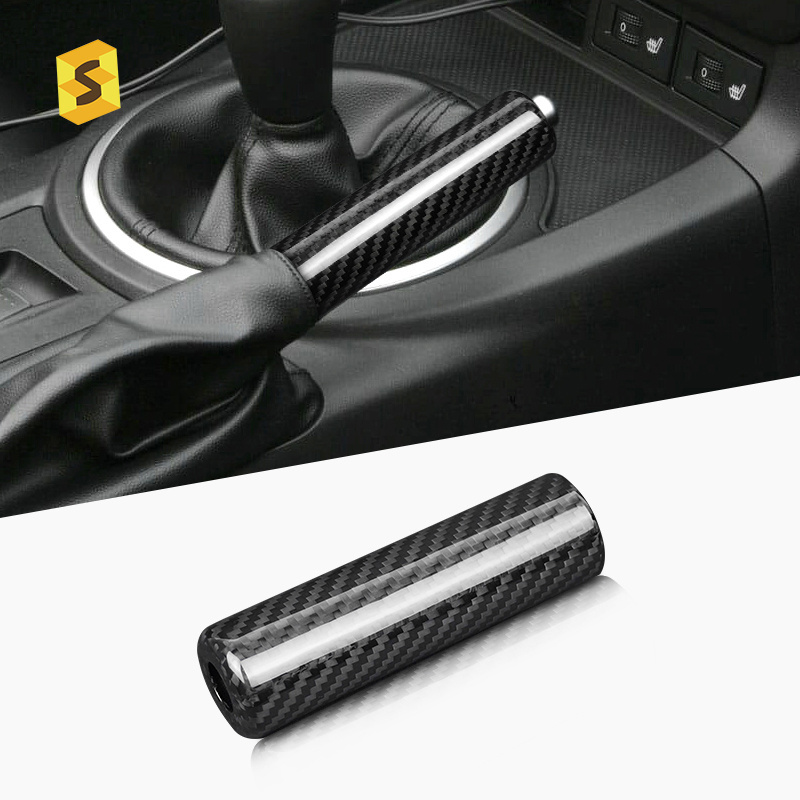 Shasha Carbon Fiber Real Car Wholesale Handbrake Sleeve Replacement Interior Decoration For Mazda MX5 2006 2008 2010 2013 2015