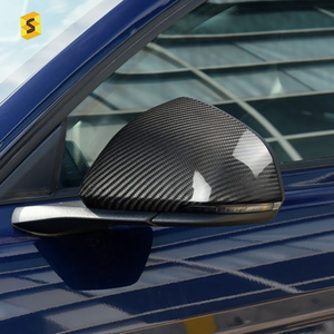 ES New Product Auto Accessories Mirror Carbon Fiber Rearview Mirror Cover For Mustang